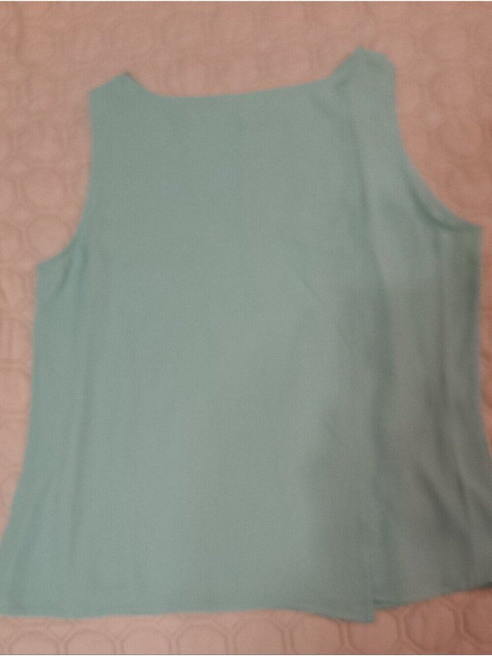 Green Asymmetrical Sleeveless Top - Picture 2 of 2